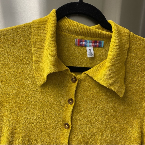 UO COZY KNIT BUTTON UP COLLARED SHIRT - Picture 9 of 9